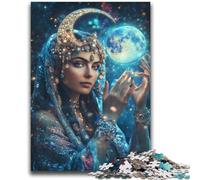 Moon Goddess Jigsaw Puzzles for Adults 2000 Pieces,Challenging To Complete But Fun And Humorous with Matching Poster And Trivia Sheet (70X100cm)