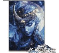 Moon Goddess Jigsaw Puzzles for Adults Teenagers Jigsaws Puzzle, Suitable for Ages 14 And Up Toy Wall Decor Birthday And Unique Gifts (26x38cm)