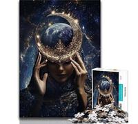 Moon Goddess Jigsaws Puzzles 1000 Pieces for Adults Gifts,Challenging Family Activity Games DIY Toy for Home Wall Decor Gifts 38x52cm