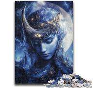 Moon Goddess Jigsaws Puzzles 1000 Pieces for Teenagers Gifts,Challenging Game And Family Play with Fully Interlocking Randomly Shaped Pieces (50x75cm)