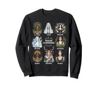 Moon Goddesses Witchy Pagan Divine Feminine Art Sweatshirt
