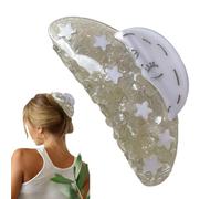 Moon Hair Claw Clips,Hair Claw Clips,Hair Clips for Thick Hai-r,Hai-r Claws Strong Hold Barrette,Ha-ir Accessories Cute C-law Clips,Ha-ir Accessories for Women,H-air Styling Acces-sories,H-air Cli-ps