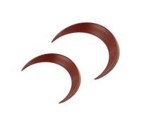 Moon Hair Fork Hairpin for Women,2Pcs Moon Hair Fork Hand Carved Moon Hair Stick Hairpin Hair Accessories for Daily Shopping Cosplays (Brown)
