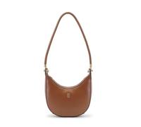 Moon Handbag Womens Luxury Hobo Shoulder Bag Braid Strap Gold Detail (Tan)