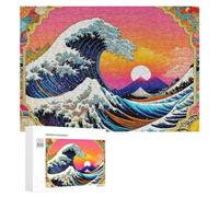 moon hill puzzles for adults giant wave jigsaw puzzle recyclable wooden puzzle sets-300 pcs,for everyone for girls boys for kids educational