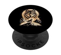 Moon Howling Wolf Landscape Scene Mountain PopSockets Adhesive PopGrip
