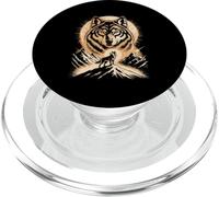 Moon Howling Wolf Landscape Scene Mountain PopSockets PopGrip for MagSafe