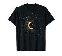Moon in the starry sky gift birthday women men T-Shirt