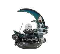 Moon Incenses Burners Ceramic Waterfall Incenses Burners Backflow Incenses Holder for Aromatherapys Ornament Home Decor
