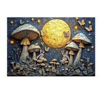 Moon Jigsaw Puzzles for Adults 1500, 1500 piece Jigsaw Puzzles for Adults, Challenging Wooden Jigsaws Puzzle for The Whole for Women, Puzzle for Home Wall Decor, Gifts for Women, Theme: Mushroom S-90