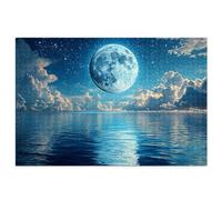 Moon Jigsaw Puzzles for Adults 4000, 4000 piece Jigsaw Puzzles for Adults, Challenging Wooden Jigsaws Puzzle for The Whole for Women, Puzzle for Home Decor, Gifts for Women, Theme: Starry Night Z-72