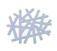 Moon King Snowflake Insulation Mat Hollow Coaster Mat Restaurant Home PP Anti-Burn Effect Decorative Place Mat Small Blue Robust and Cost-effective Clever