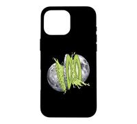 Moon Kiwi Slice Fresh Juice Splash - Surreal Space Art Case for iPhone 16 Pro Max