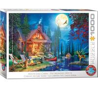 Moon Lake Cabin By Dominic Davison 1000 Piece Smart Cut Puzzle