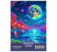 Moon Lake Jigsaw Puzzle Adult And Children 1000 Jigsaws Beautifully Illustrated Rainy Days Fun Activities Birthday Jumbo Age 12+ for Adults 38x26cm/1000pcs