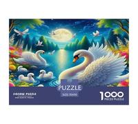 Moon Lake Jigsaw Puzzles 1000 Piece for Adults Challenging Puzzles for The Whole for Women Home Decoration 100% Recvcled Cardboard 70x50cm/1000pcs