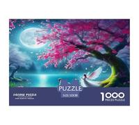 Moon Lake Jigsaw Puzzles 1000 Piece Jigsaw Puzzle Educational Games 100% Recycled Cardboard Beautiful Decoration Puzzle Gifts for Men Puzzle for Adults 52x38cm/1000pcs