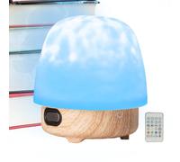 Moon Lamp, LED Table Light, Remote Control Nightlight, Built-in Speaker, Realistic Glow, Adjustable Brightness, Touch, Rechargeable Battery, 11x11x12.5cm, Perfect for Bedroom, Nursery, Party