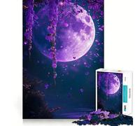 Moon Landscape Magic Jigsaw for Adults 1000 Pieces Brain Calisthen Clean Connection Pattern Assemble Ideal Decor (50x75cm)