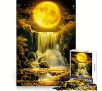 Moon Landscape Magic Jigsaw Puzzles 1000 Pieces Recall Boost Clean Connection Real Challenge Xmas Gift (38x26cm)
