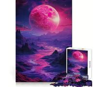Moon Landscape Magic Retro Jigsaw Puzzles for Adults 1000 Pieces Creative Play True Detail Real Challenge Art Decor (38x26cm)
