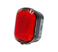 Moon Light the Way You Ride On Helix Sense 50 Lumens Rechargeable Rear Bicycle Light, IPX7, Max Runtime 50 Hours