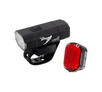 Moon Light the Way You Ride On Lepus Lite 400 Lumens Front Light & Orion 50 Lumens Rear Light, Rechargeable Bicycle Light Set