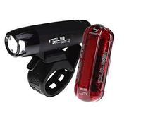 Moon Light the Way You Ride On Nova 100lm & Pulsar 25lm IPX4 AA Battery Front and AAA Battery Rear Cycle Light Set