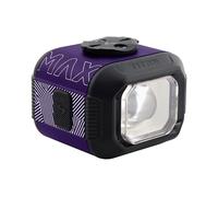Moon Light the Way You Ride On Titan Max Purple 1700 Lumens Front Bicycle Light with Wireless Remote, IPX7, Max Runtime 140 Hours