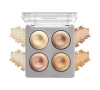 Moon Lit High Definition Highlighter Palette | Highly-Pigmented Powder with Luminous Finish | Easy-to-Blend Formula, 4 Multicolor Highlighters for Face Makeup (02)