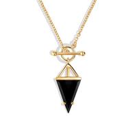 Moon Magic Authentic Moonstone Necklace for Women | Onyx, Labradorite, Black Obsidian Necklaces/Real 925 Sterling Silver |18k Rose and Yellow Gold Enchanted Crystal Necklace for Women/Genuine Jewelry