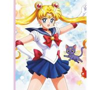 Moon Magic Notebook: A Cute Magical Girl Inspired Journal: 120 Pages • 7.5 x 9.25 Glossy Cover • Cosmic Princess