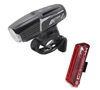 Moon Meteor-x Auto Pro / Comet-x Light Set Black 600 Lumens