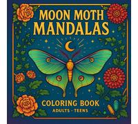 Moon Moth Mandalas Coloring Book