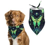 Moon Moth Pet Triangle Bandana Soft Puppy Scarfs Dog Cat Gifts for Small Medium Pets