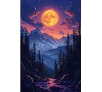 Moon Mountain Jungle 1500 Piece Jigsaw Puzzle for Adults, Creativity, Challenging and Difficult Puzzle, Brain Teaser Puzzles for Adults 1500 Pieces for The Whole for Women, Men