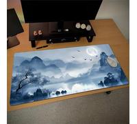 Moon Mountain Rivers Large Gaming Mouse Pad 1000x500x3 mm Long Computer Keyboard Mousepad XXL Mouse Mat Washable with Slip Rubber Base Desk Pad for PC, Laptop, Office