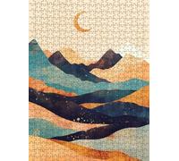 Moon Mountain Road Jigsaw Puzzles for Adults 1000, 1000 Piece Jigsaw Puzzles, Classic Educational Jigsaws, Impossible de Assemble Handmade, Challenging Puzzle, Fun Family Activities FNKL0-1152