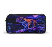 Moon Mountains Tiger (3) Large Pencil Case Big Capacity Pencil Pouch Pen Bag Marker Pen Case for Women Men
