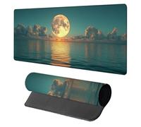 Moon Mouse Mat, Mouse Pad 900x400x3mm, Desk Mat Large, XXL Gaming Mousepad, Desk Accessories Keyboard Pad, Office Accessories Gaming Mousemat, for Computers Laptop Office Large Mousemat, Blue 3-3905