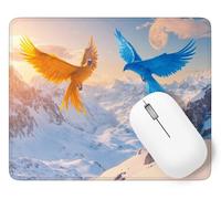 Moon Mouse Mat, Small Mouse Pad Phoenix Waterproof Gaming Mousepad, Mini Desk Mat 60 x 40 cm with Anti-Slip Base, Stitched Edges Mousepad, Keyboard, Mousemats for Desk, Gifts for Women p1j-527