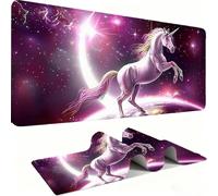 Moon Mouse Pad 1000x500mm, Gaming Accessories Mouse Mat - Mousepad with Non-Slip Base and Stitched Edge Compatible with Laser and Optical Mice Table Pad for Gaming Office Work Gifts Men, Horse j0zj290