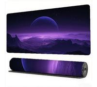 Moon Mouse Pad 1500 x 800 x 3 mm XXL Desk Mat Night View Mouse Mat, Extended Japanese Mousepad, Large Desk Pad with Non-Slip Base and Stitched Edge Office Accessories for Gaming Work Laptop, Model775