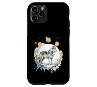Moon Nature Winter Snow Wolf Wolves Moon Phases Case for iPhone 11 Pro