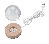 Moon Night Light - 3D Internal Engraving LED Lamp, Energy Saving USB Plug - in, Unique Moon Shape, Gift for Kids Women Friends, Portable Home Office Decor (Type 1)