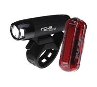 Moon Nova 80 & Pulsar Bike Light Set - Black / Light Set / Non-Rechargeable