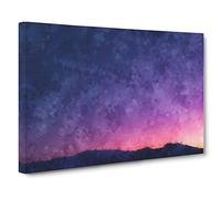 Moon Over Iran Canvas Print | Gallery Wrapped 30mm Frame Wall Art | 30x20 inches | Ready to Hang | Modern Space Picture | Living Room Bedroom Lounge Office