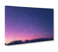 Moon Over Iran in Abstract Canvas Print for Living Room Bedroom Home Office Décor, Wall Art Picture Ready to Hang, 30 x 20 Inch (76 x 50 cm)