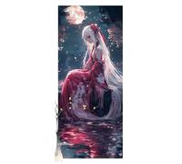 Moon Paint by Numbers for Adults Fairy DIY Paint by Numbers Kits for Beginners, Oil Hand Painting Kits with Brushes and Acrylic Pigment on Color Canvas, Adult Crafts for Home Decor 20 X 39inch Y1434