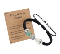 Moon Phase Bracelet for Women, Adjustable Natural Crystal Beaded Bracelets, Moonstone Beaded Bracelets for Women, Thought Birthday Gift for Womens Friends Daughter Mom